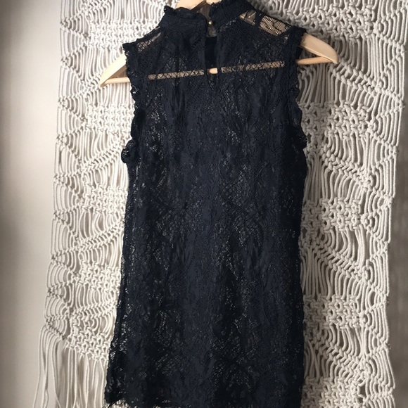 Who what wear lace high neck top sz XS - Picture 5 of 6